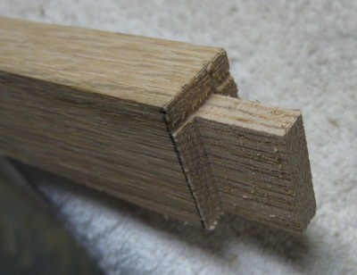 Tenon on the each end of the sides.