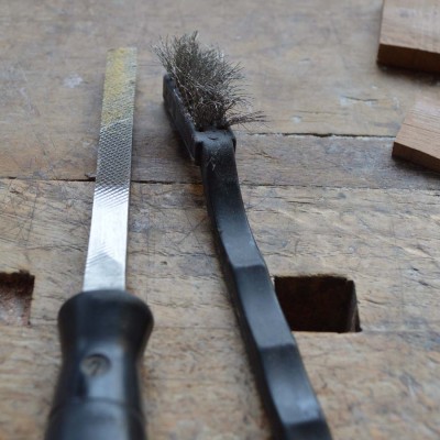 An important tool the wire brush. Sounds silly, but it is.